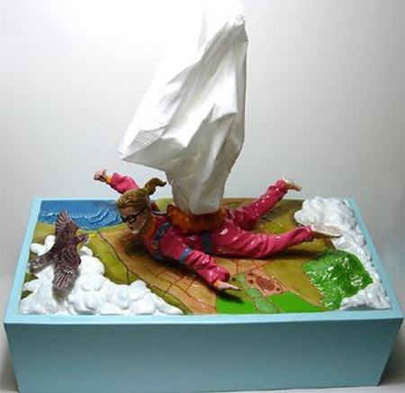 funny tissue box cover