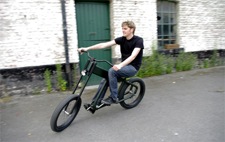 pedal bike that looks like a motorcycle