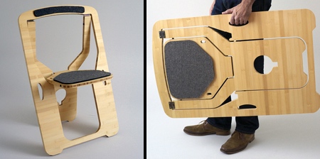 flat folding chair