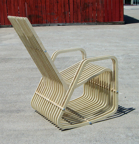 صندلی گهواره ای چوبی