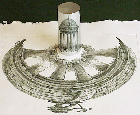 how to draw anamorphic art on paper