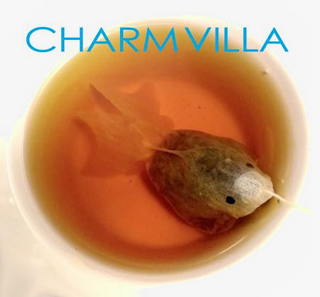 Teabags Designed To Look Like A Goldfish Is Swimming In Your Mug