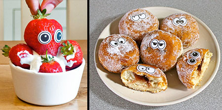 Edible Eyes Toppers, Cartoon Eyes Toppers