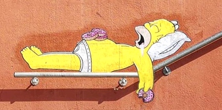 Simpsons Street Art