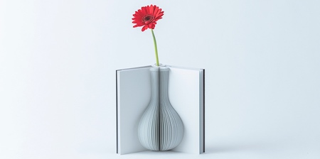 Book Shaped Flower Vase