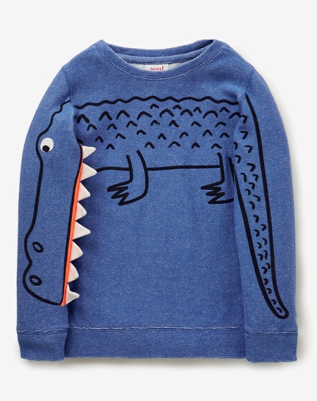 Crocodile Sleeve Sweater