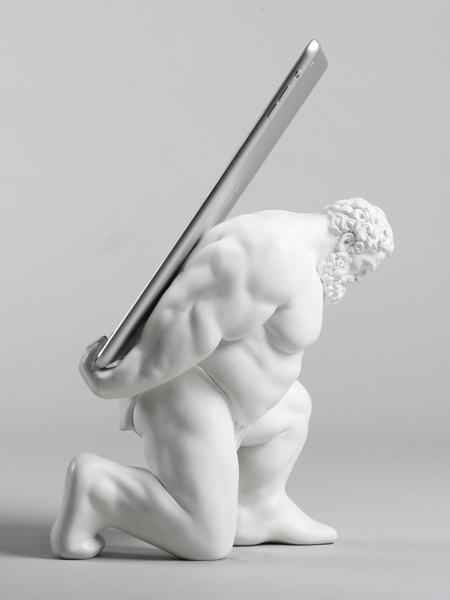 Statue iPad Holder
