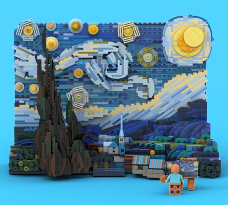 LEGO Van Gogh Starry Night