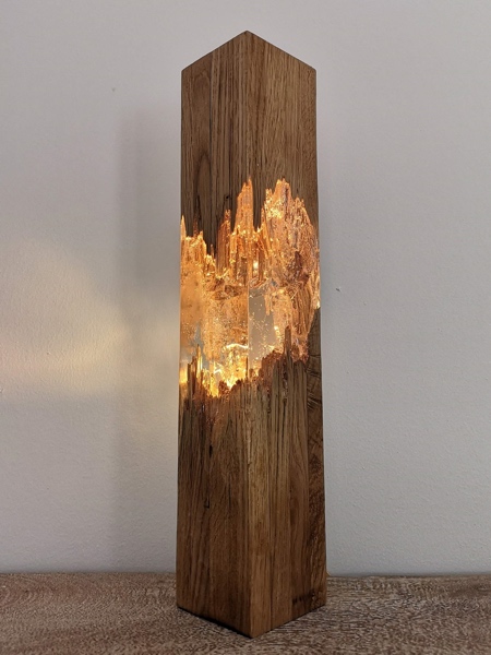 Broken Wood Lamp