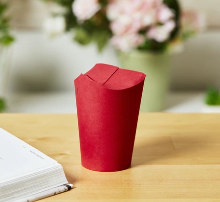 No-Lid Foldable Paper Cup