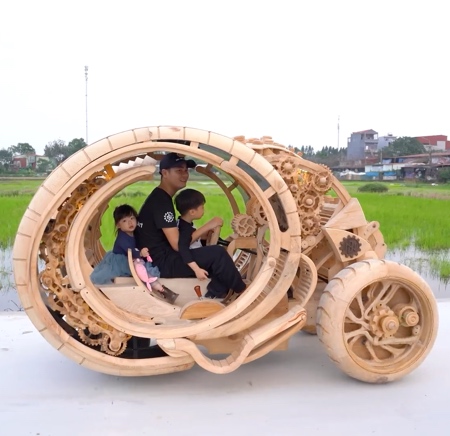 NDWoodArt AI Generated Wooden Car