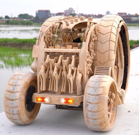 NDWoodArt AI Wooden Car