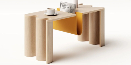 Cloth Coffee Table by Teixeira