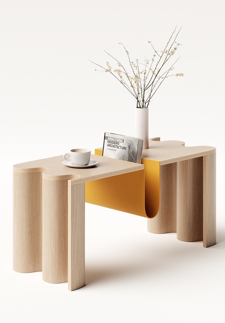 Cloth Coffee Table by Joao Teixeira
