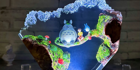 Totoro Diorama Night Light