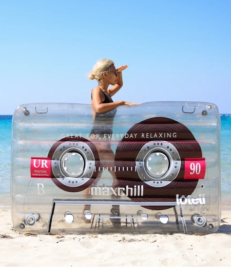 Giant Cassette Tape Pool Float