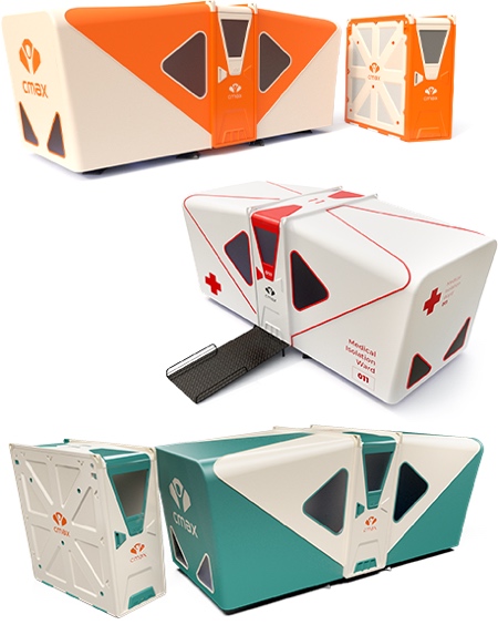 Cmax System Foldable Housing for Disasters