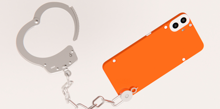 Phone Handcuff by Bored Eye