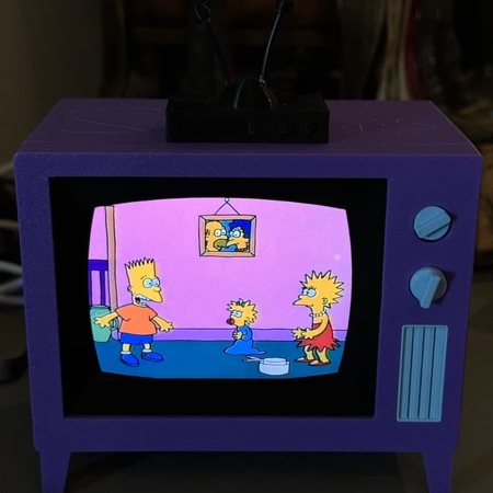 Toy sized Simpsons TV