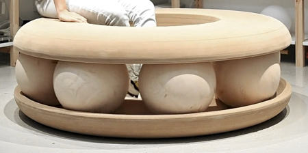 Wooden Ball Bearing Bench