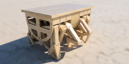 Carpentopod Walking Coffee Table