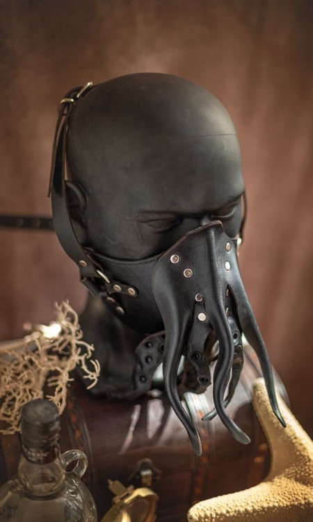 Leather Octopus Face Mask