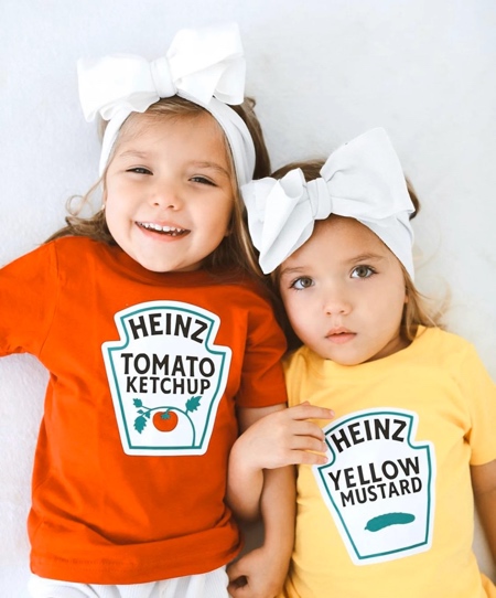 Mustard and Ketchup Twins Costumes