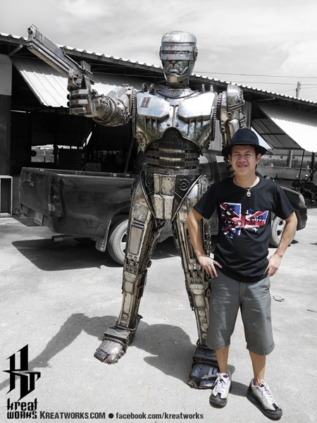 RoboCop Metal Sculpture