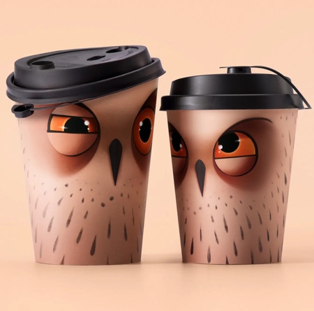 Owls Coffee Cups