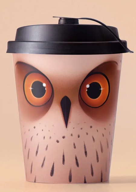 Owl Coffee Cup