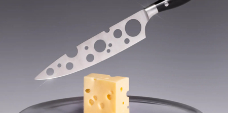 Cheese Knife with Holes