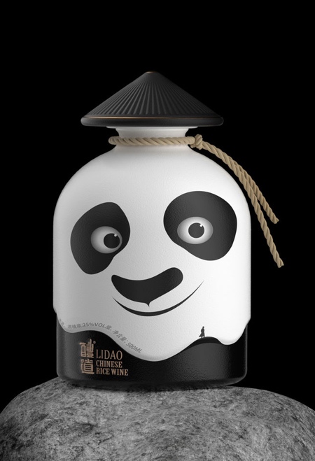 Panda Wine Bottle