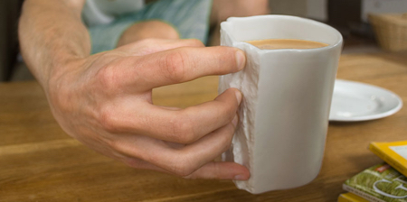 Pinch Hold Coffee Mug