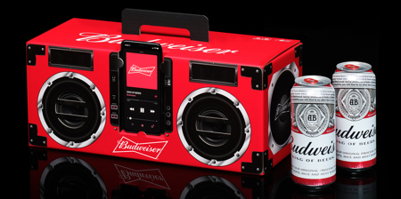 Budweiser Boombox Packaging