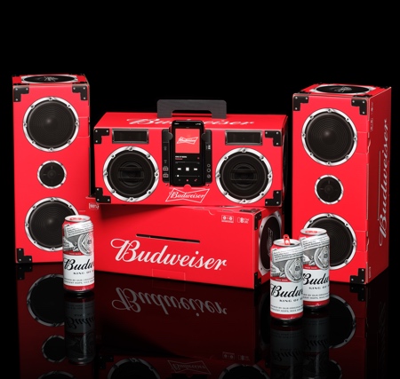 Budweiser Boombox Beer Packaging