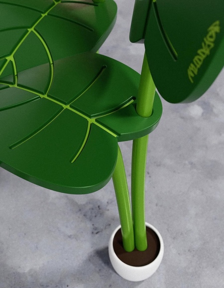 Green Leaf Chair by Muddycap