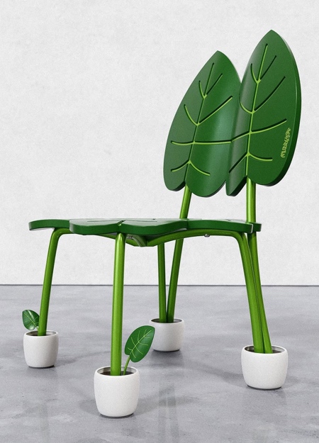 Green Leaves Chair by Muddycap