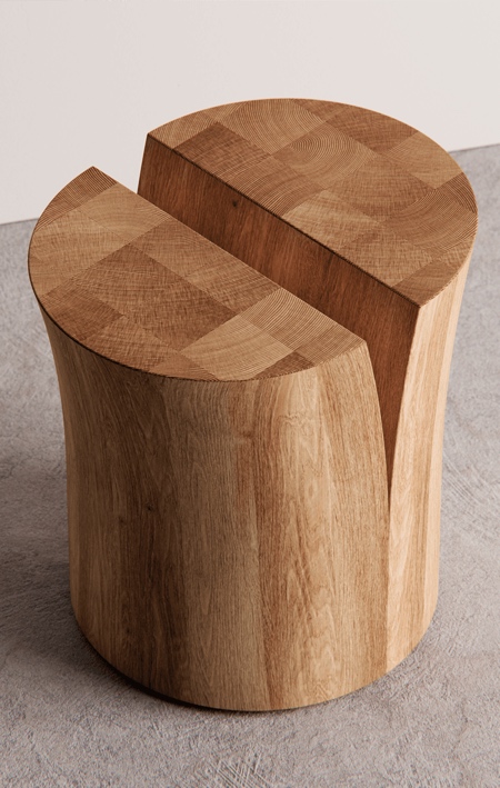 Split Side Table by Bored Eye Design