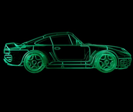 Porsche 959 Wire Sculpture