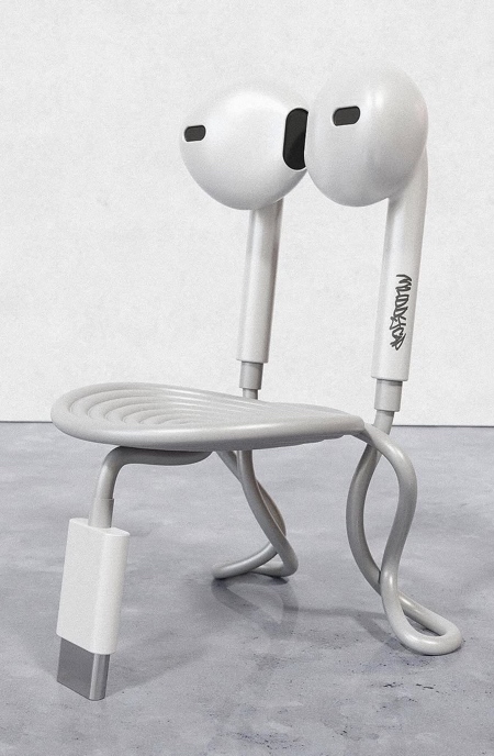 Apple Headphones Chair