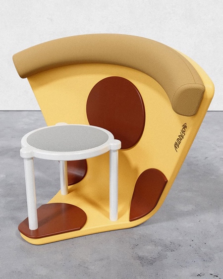 Pizza Slice Chair by Muddycap