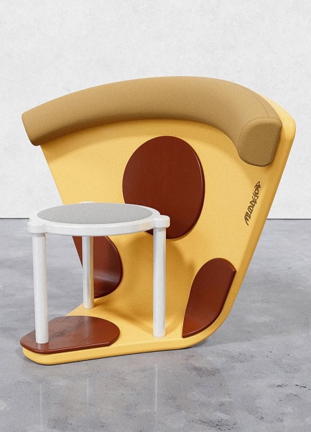 Muddycap Pizza Chair