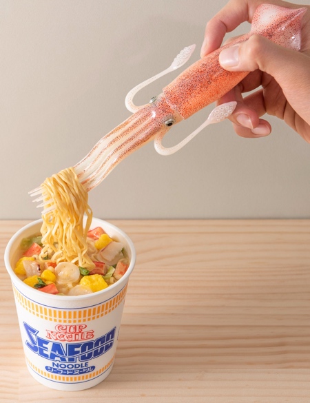 Nissin Cup Noodle Squid Fork