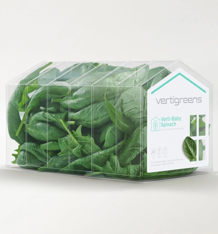 Vertigreens Spinach Packaging