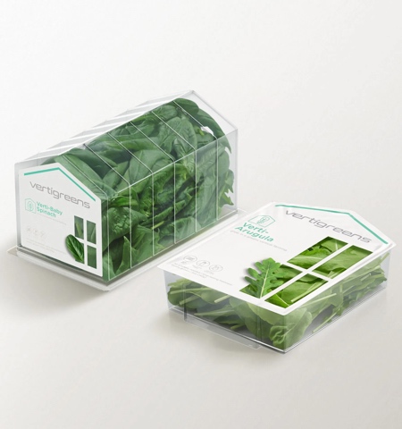 Green House Spinach Packaging