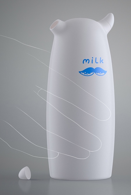 Viking Milk Bottle with Horns