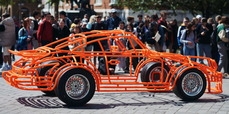 Wireframe Porsche by Benedict Radcliffe