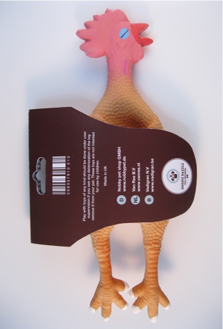 Rubber Chicken Dog Toy