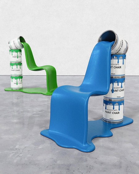 Paint Cans Chair by Muddycap