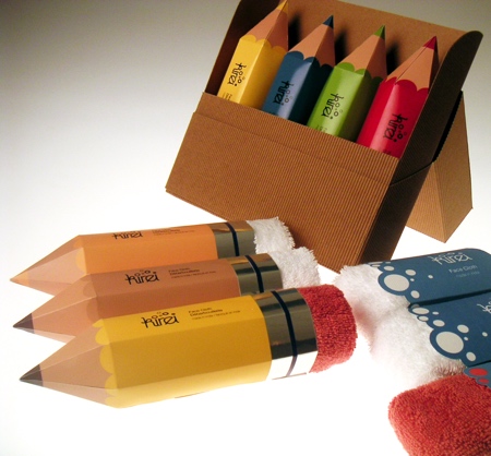 Pencil Towel Packaging